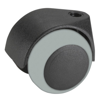 Set 8st meubelwielen TPE met plaatbevestiging 40mm tot 30kg per wiel