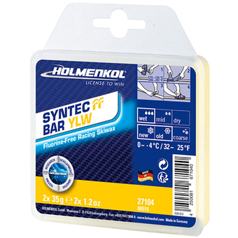 Holmenkol Syntec FF Bar Yellow 2 x 35 g Gleitwachs