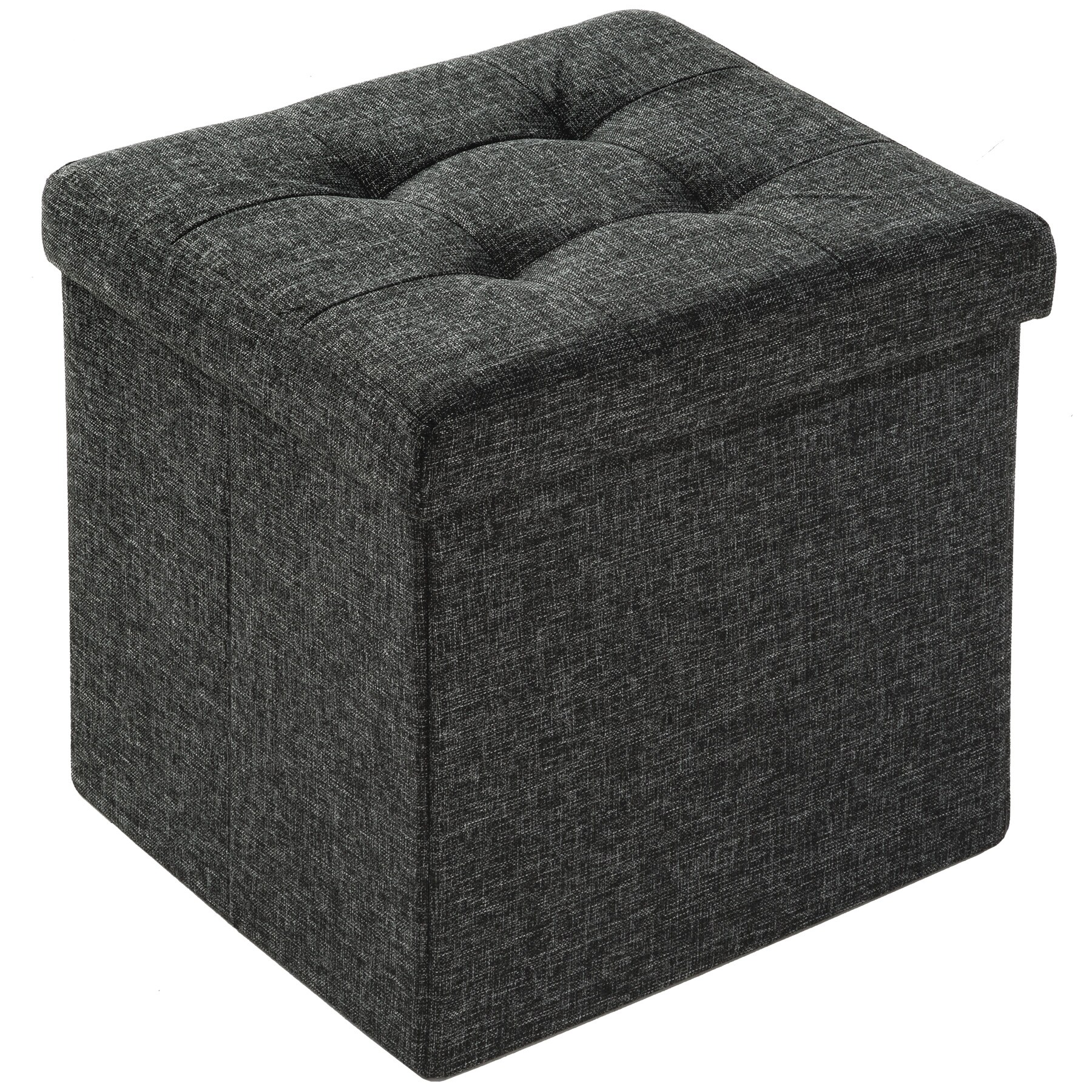 tectake® Sitzhocker, faltbar, Polyester, 38 x 38 x 38 cm