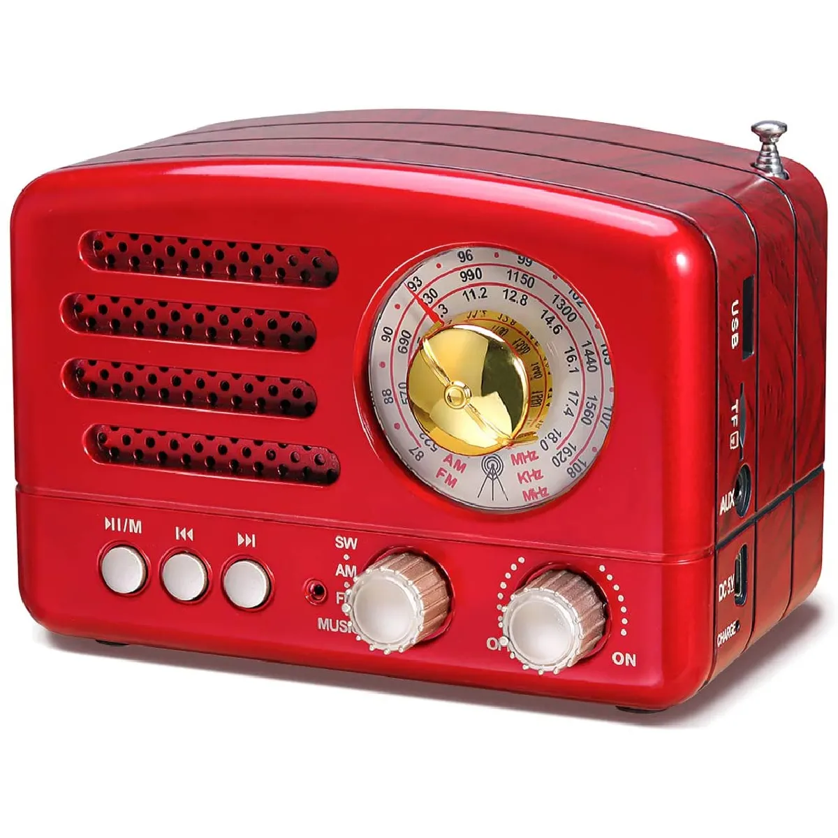 Prunus Radio Bluetooth FM AM - Rouge