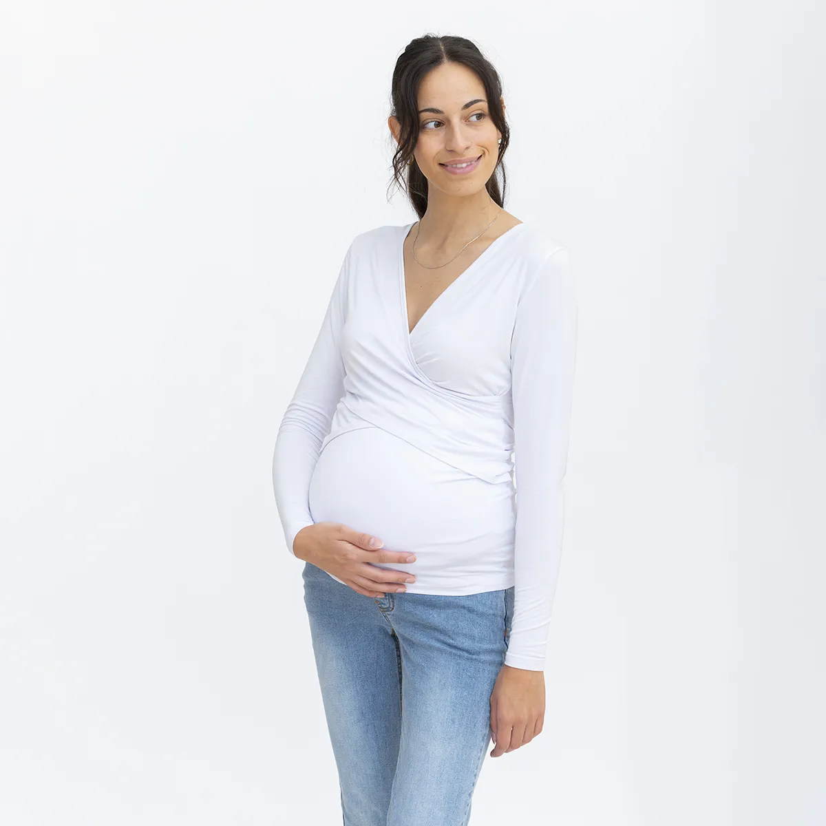 Bella Maternité T-shirt Manches Longues d'Allaitement