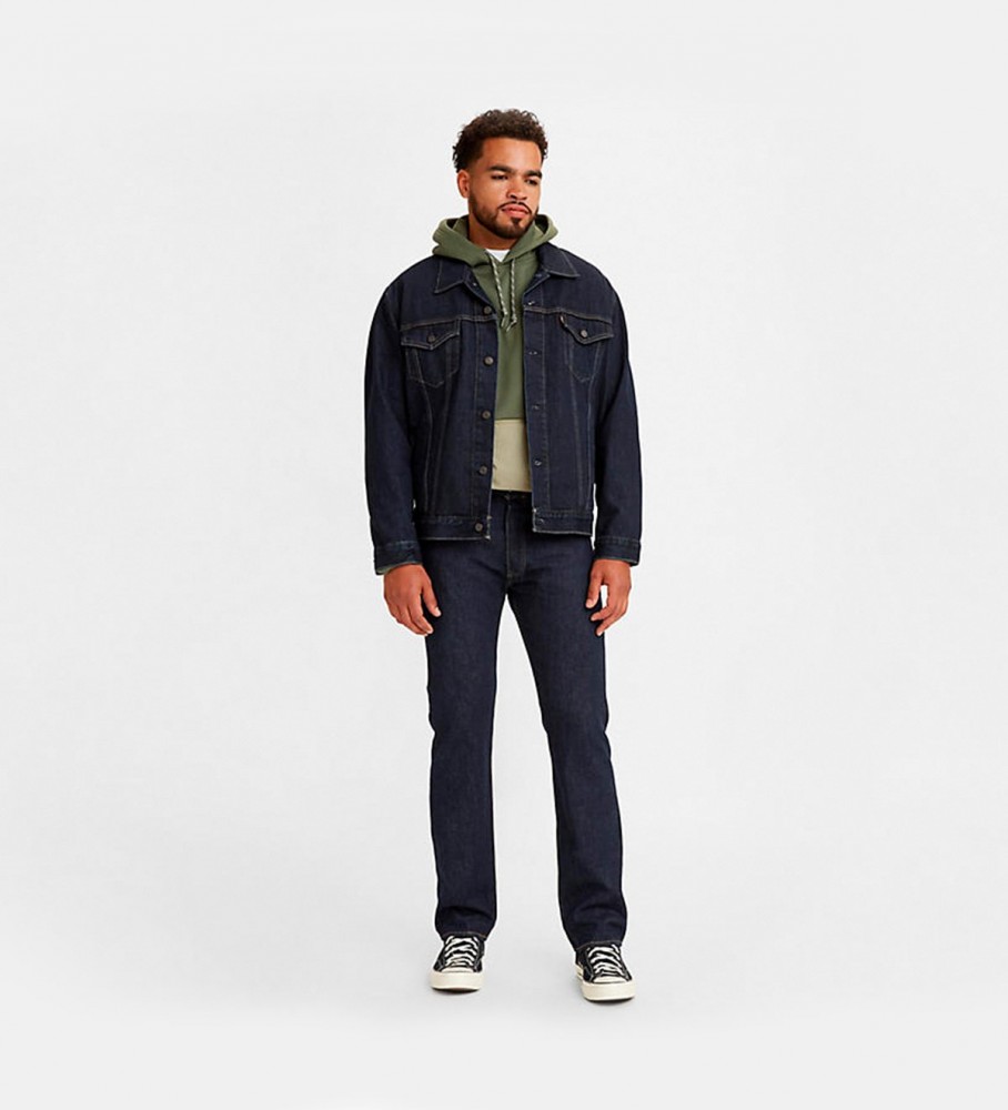 Calça jeans Levi's 501 Original Onewash azul marinho