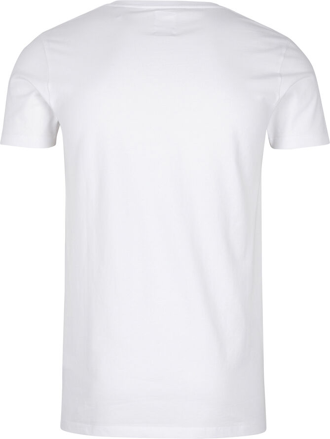Lindbergh Rundhalset stretchy t-shirt Hvid