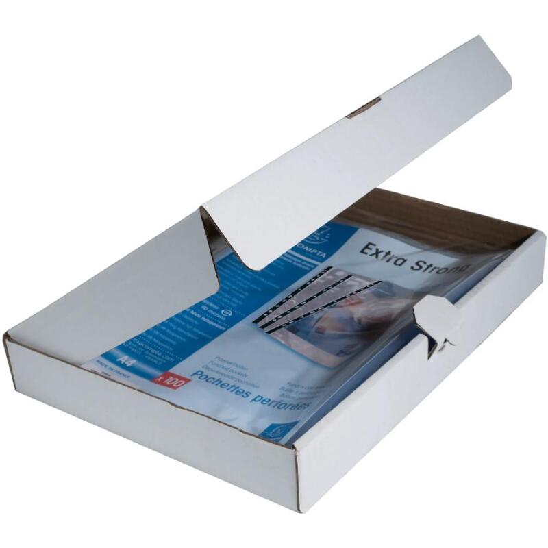 Sachet de 10 pochettes perforées polypropylène lisse haute qualité 9/100e - A4