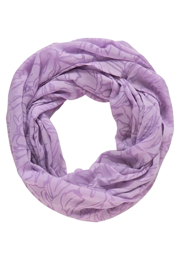 Loop mit Ausbrenner Print - sporty lilac
