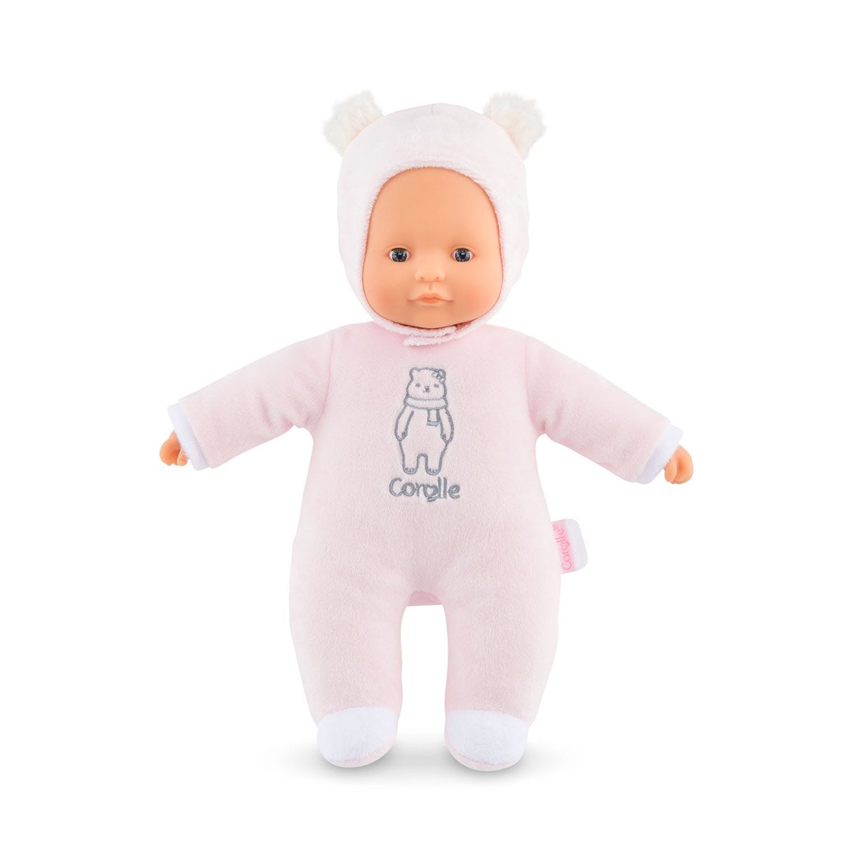Mon doudou Pti'coeur ours rose