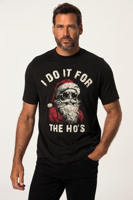 JP 1880 T-Shirt, Halbarm, X-Mas Print, Rundhals, bis 8 XL