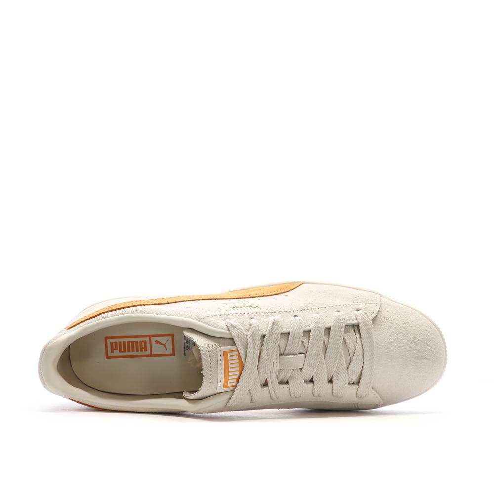 Puma Baskets Ecru/Orange Homme Puma Clyde Og