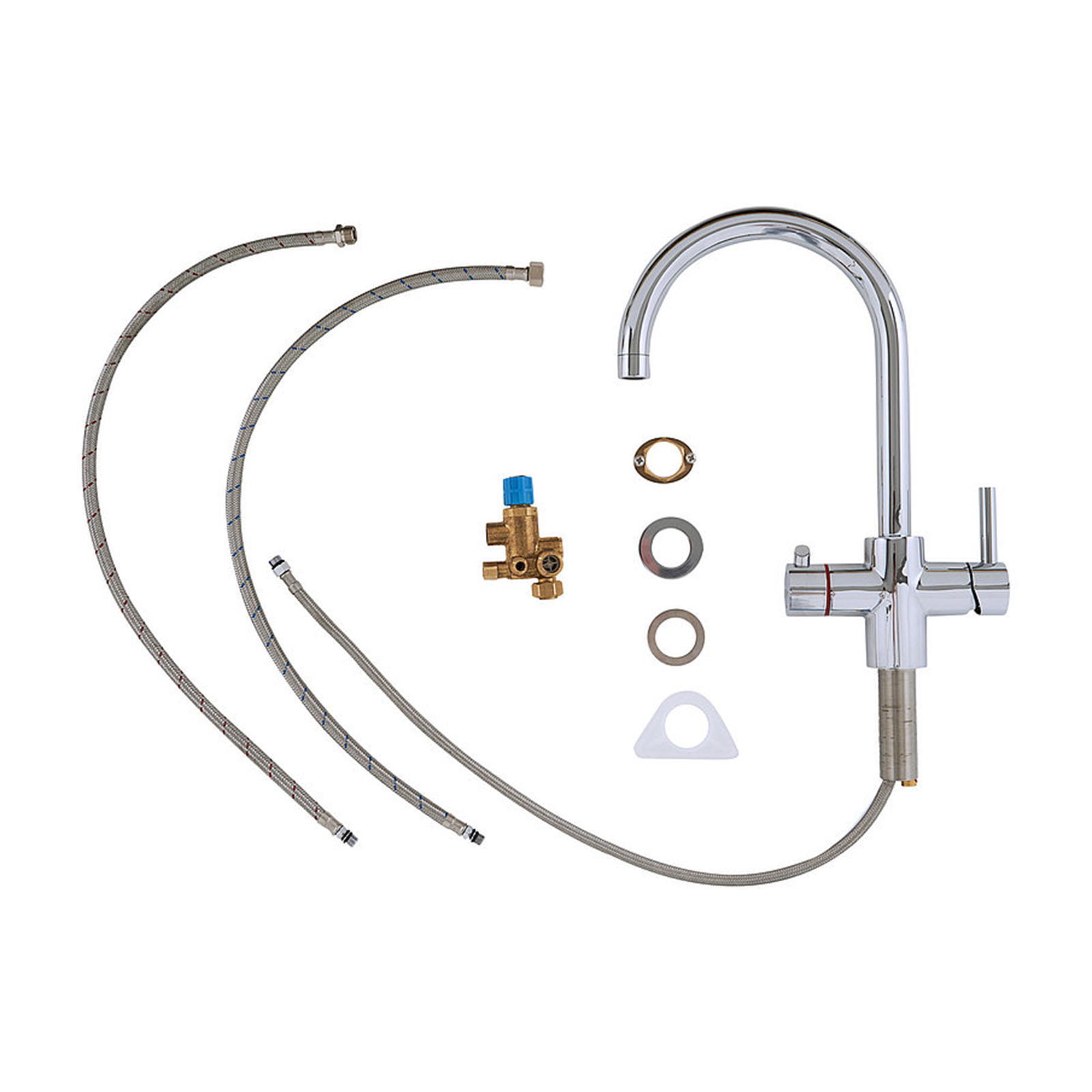 Kochendwasser-Armatur THERMOFLOW 100R - rund - 5 Liter