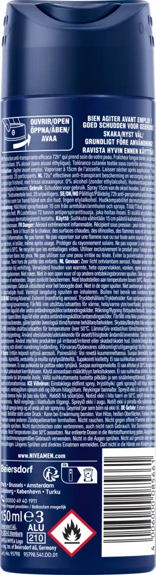 DÉODORANT SPRAY HOMME ANTI-TRANSPIRANT ULTRA CHARGE