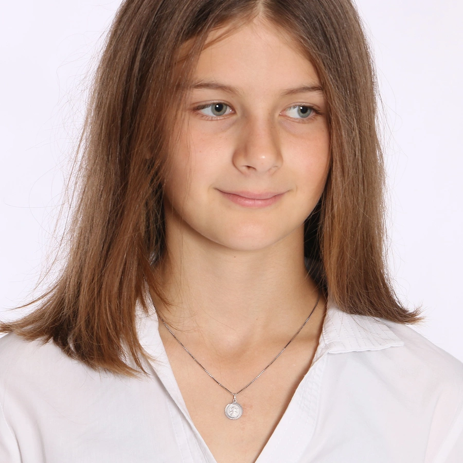 trendor Kinder-Kette mit Engel-Anhänger 925 Silber silver