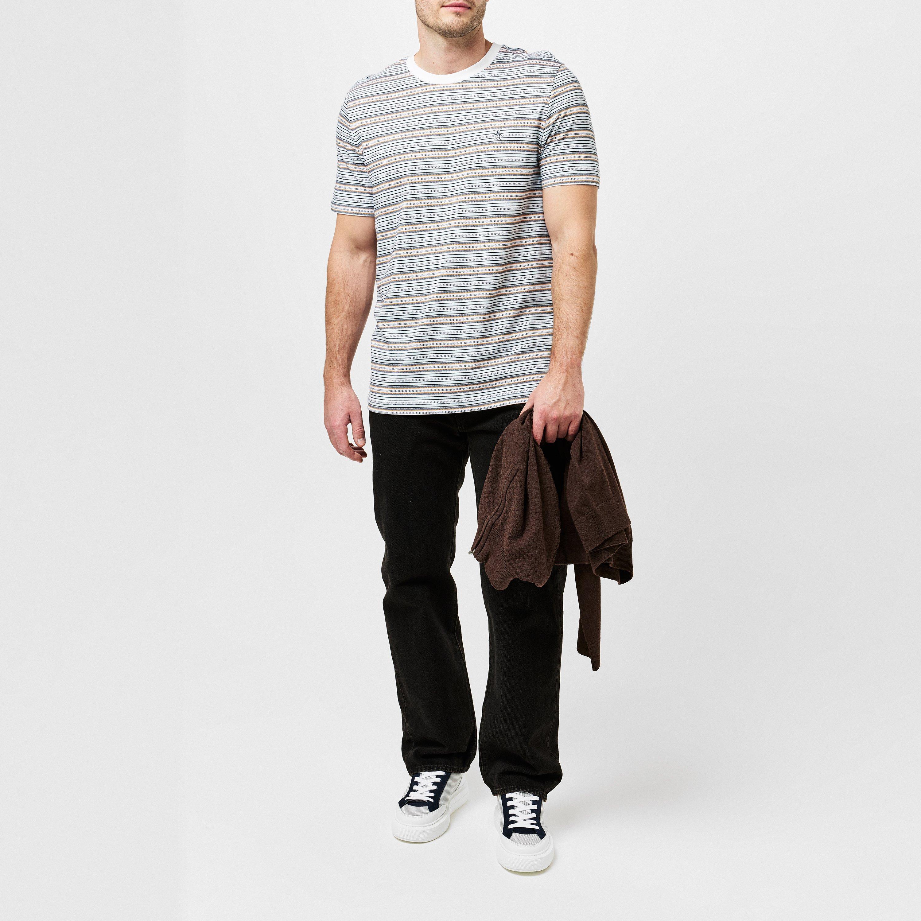 Original Penguin OP Striped T-Shirt Mens