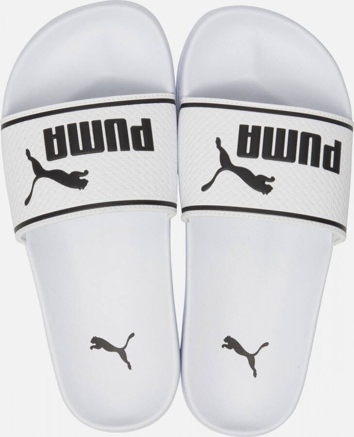 Puma Leadcat 2 0 2.0 badslippers wit zwart Rubber Logo 40.5