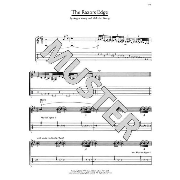 Music Sales AC/DC Definitive Songbook Update