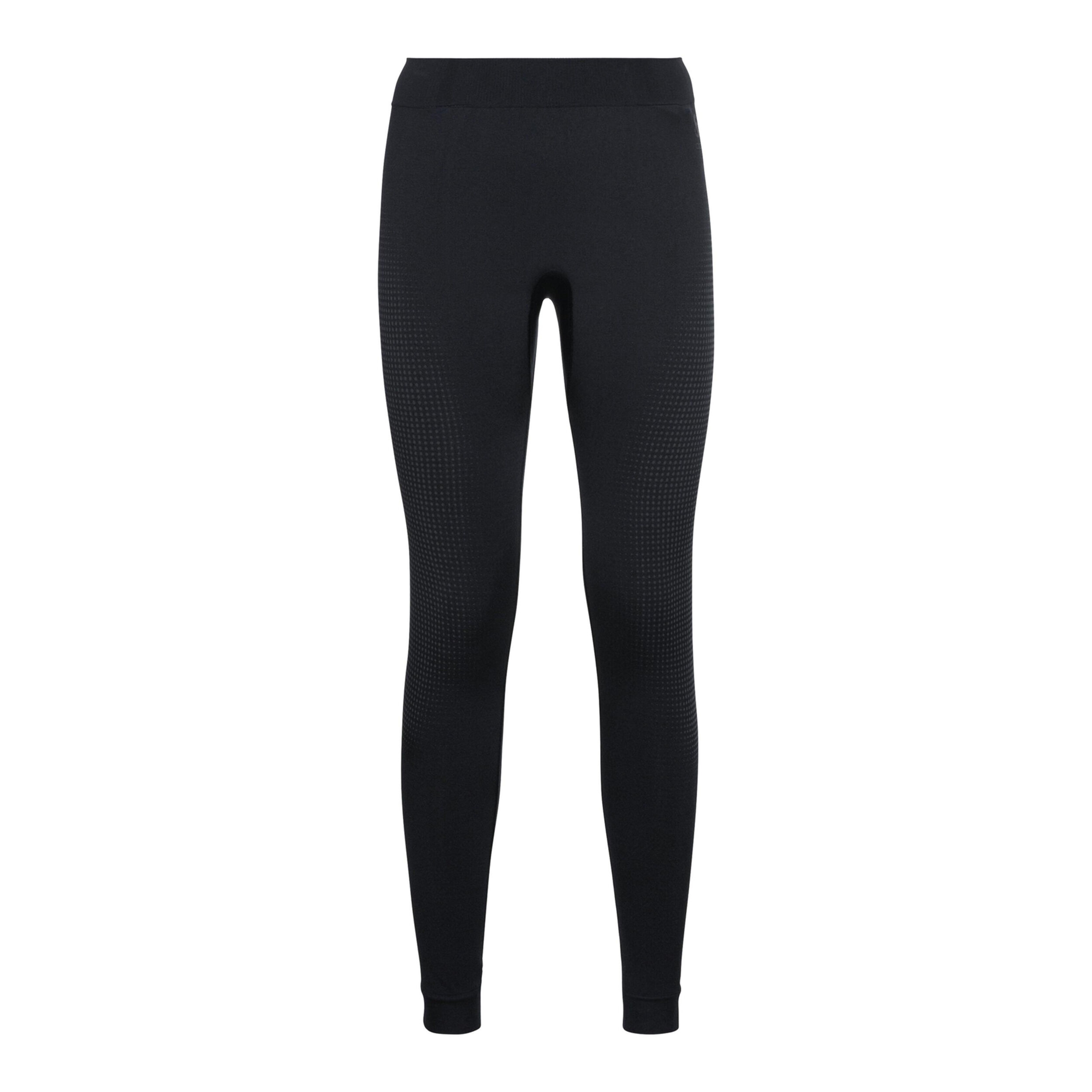 Odlo Performance Warm Eco Big Logo Bottom Long Collant Tight Femmes - Noir , Gris