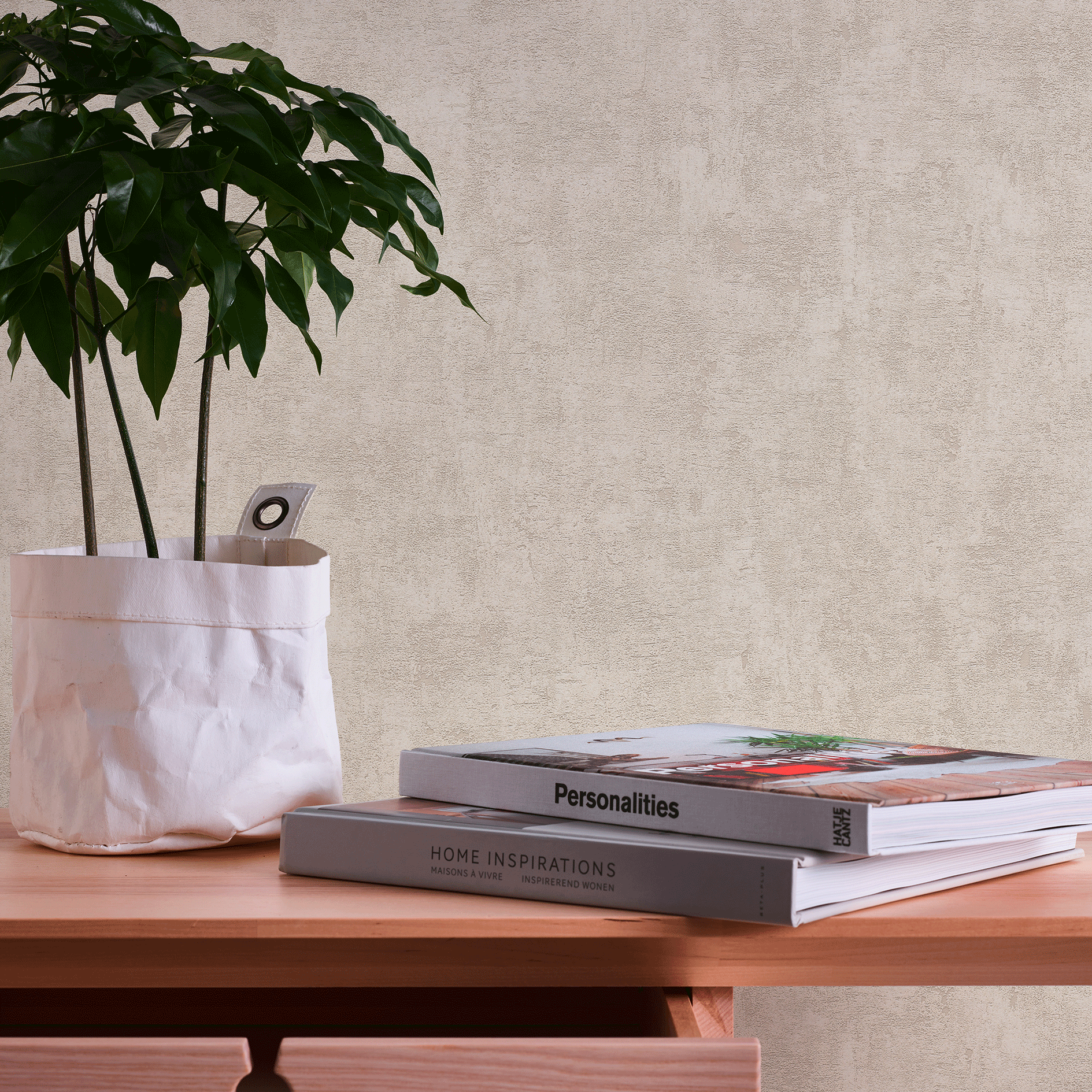 A.S. Creation Vliestapete - beige - Betonoptik - 10 Meter