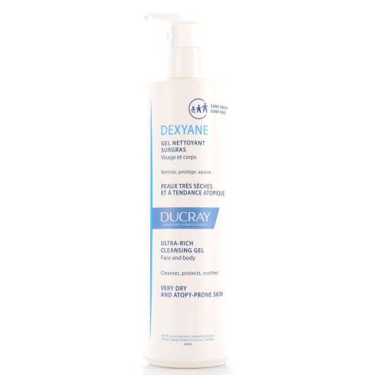 Gel nettoyant surgras visage et corps Ducray Dexyane