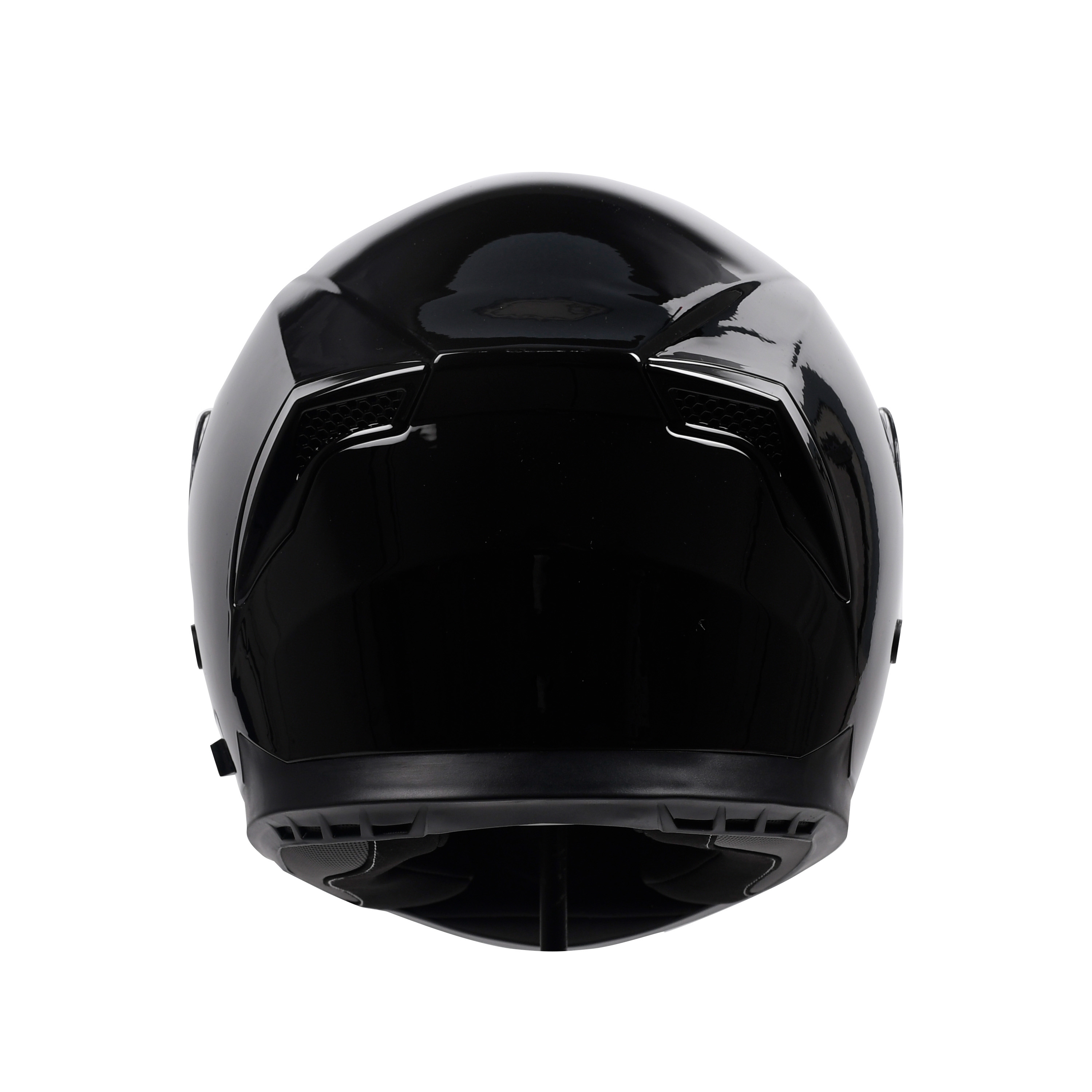 Motorrad Integralhelm Einzelvisier schwarz Grösse 57/58