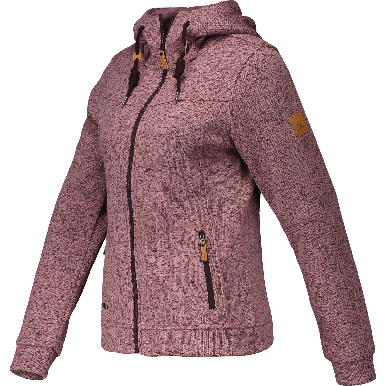 Sherpa Damen-Strickfleecejacke Methok XL, bordeaux