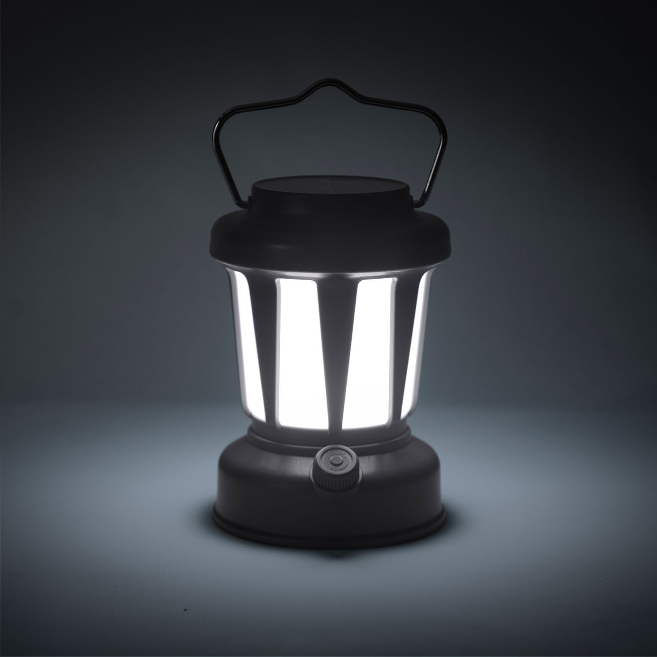 Livoo Lampe solaire sans fil grise - 11x11x15 cm