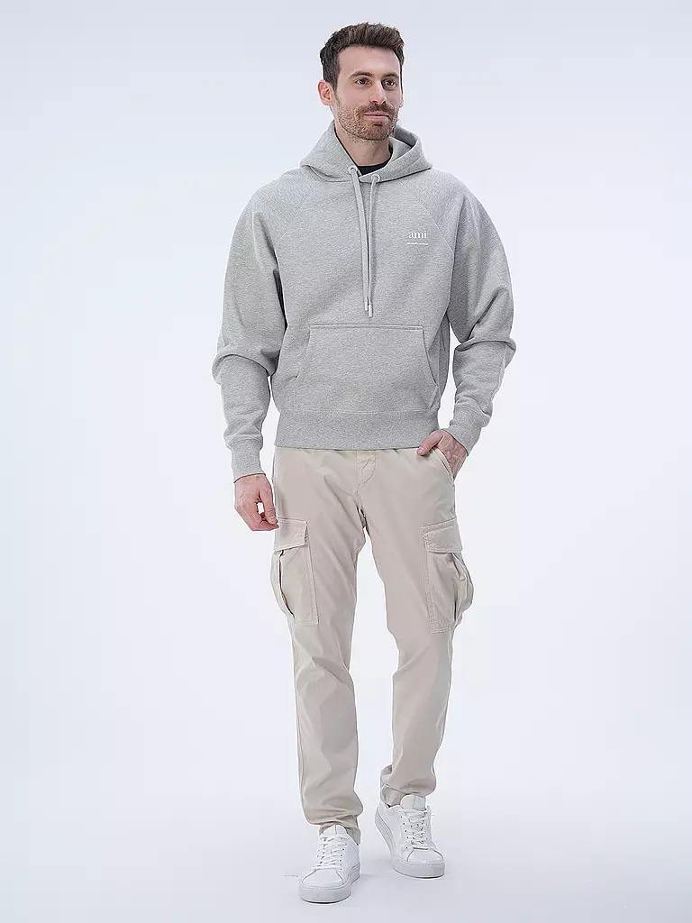 AMI PARIS Kapuzensweater - Hoodie hellgrau