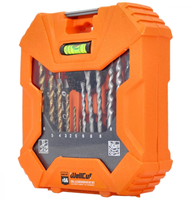 Wellcut WC-DB56 56-delige bit-, boor- en gatenzaagset in opbergkoffer