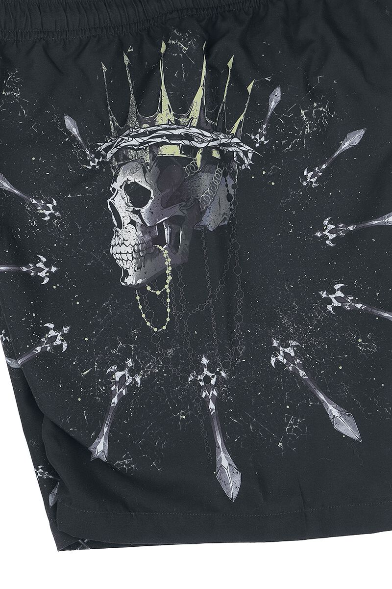 Short de Bain - Skull King & Sabres | Rock Rebel by EMP Short de bain