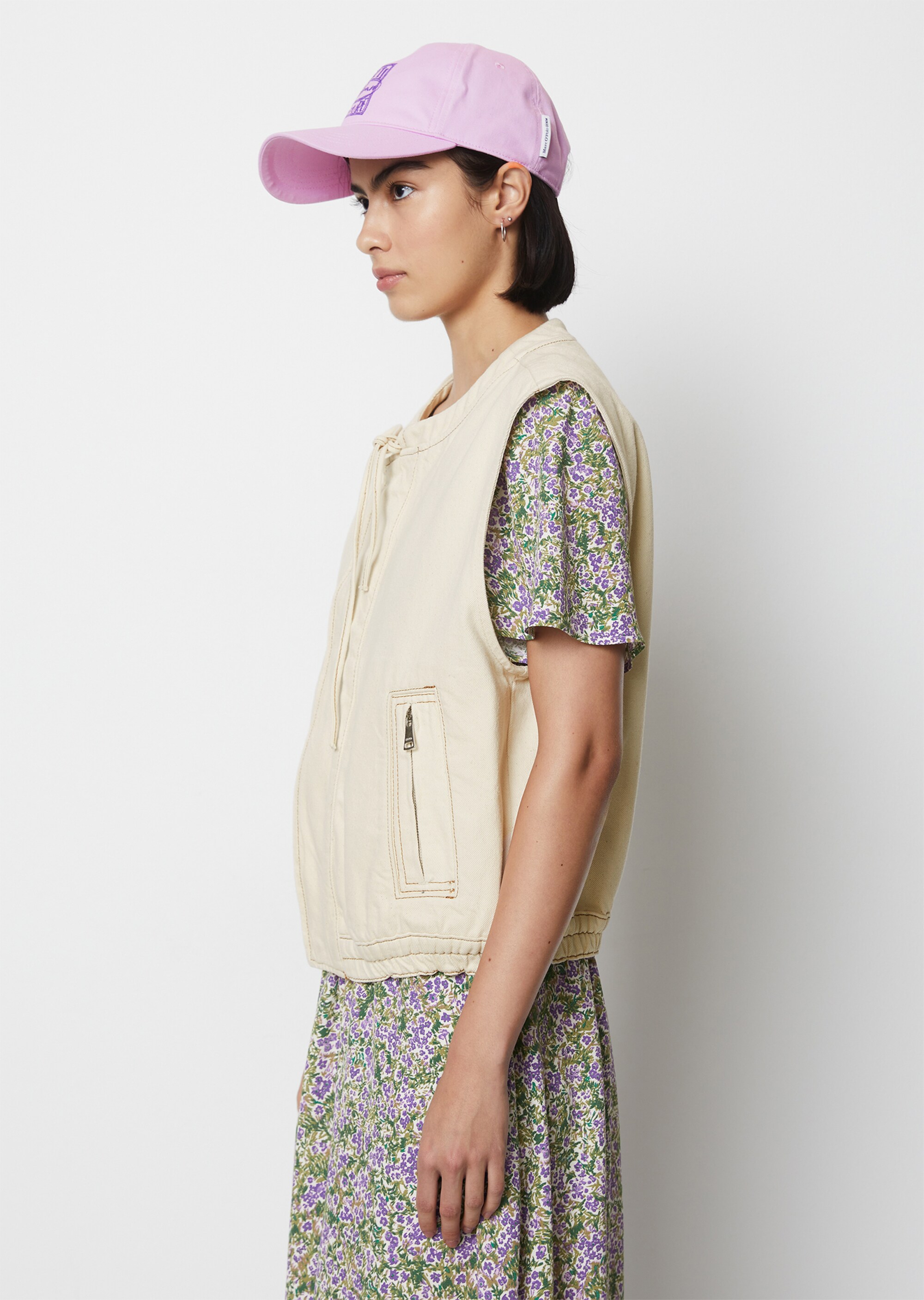 Denim-Weste relaxedaus Organic Cotton-Lyocell-Mix