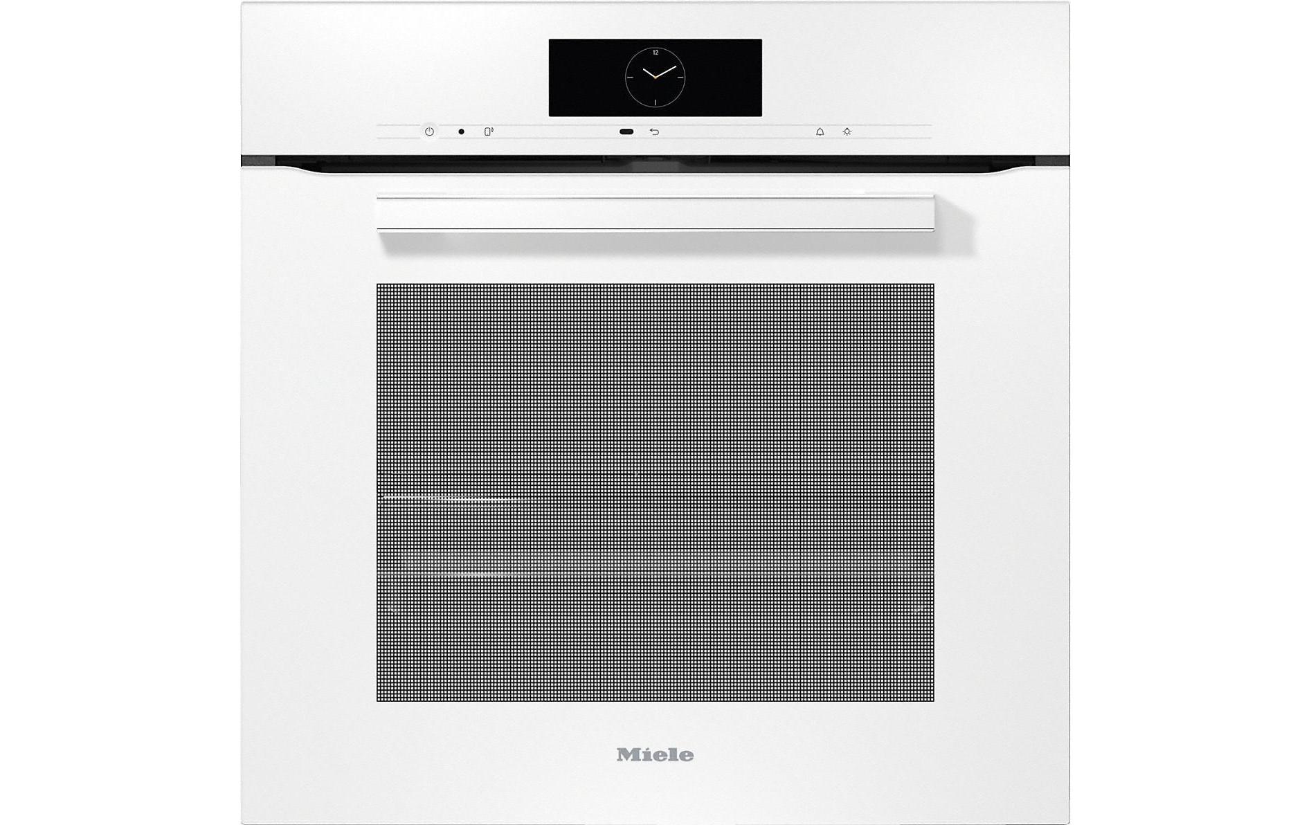 Einbaubackofen H 7860-60 BP Weiss A+<br>Backofen im perfekt kombinierbaren Design mit Speisenthermometer