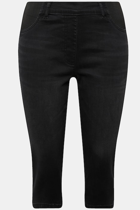 Capri-Jeans Sienna, schmales Bein, Elastikbund, Stretch