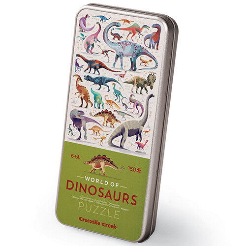 Crocodile creek puzzel in blik dinosauriërs - 150st