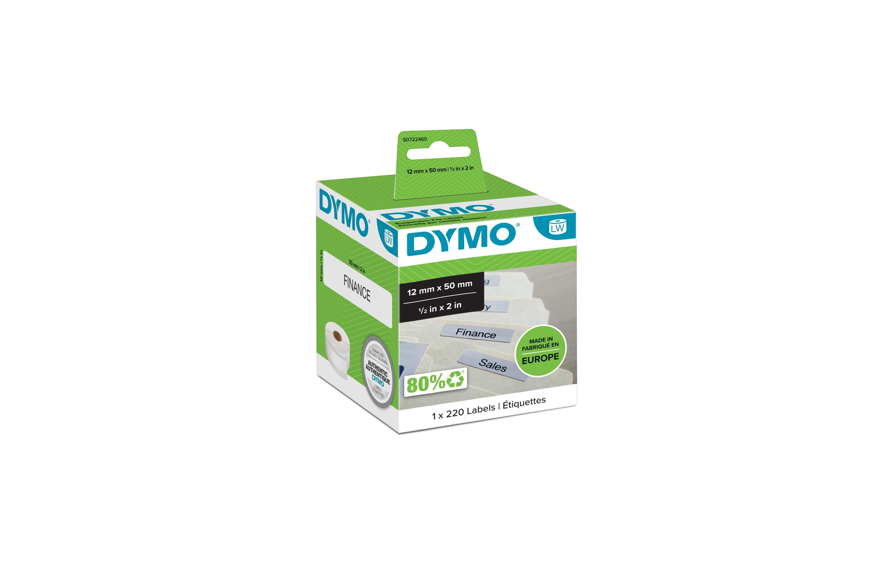 Etikettenrolle Thermo Direct 12 x 50 mm1 Rolle à 220 Etiketten, weiss