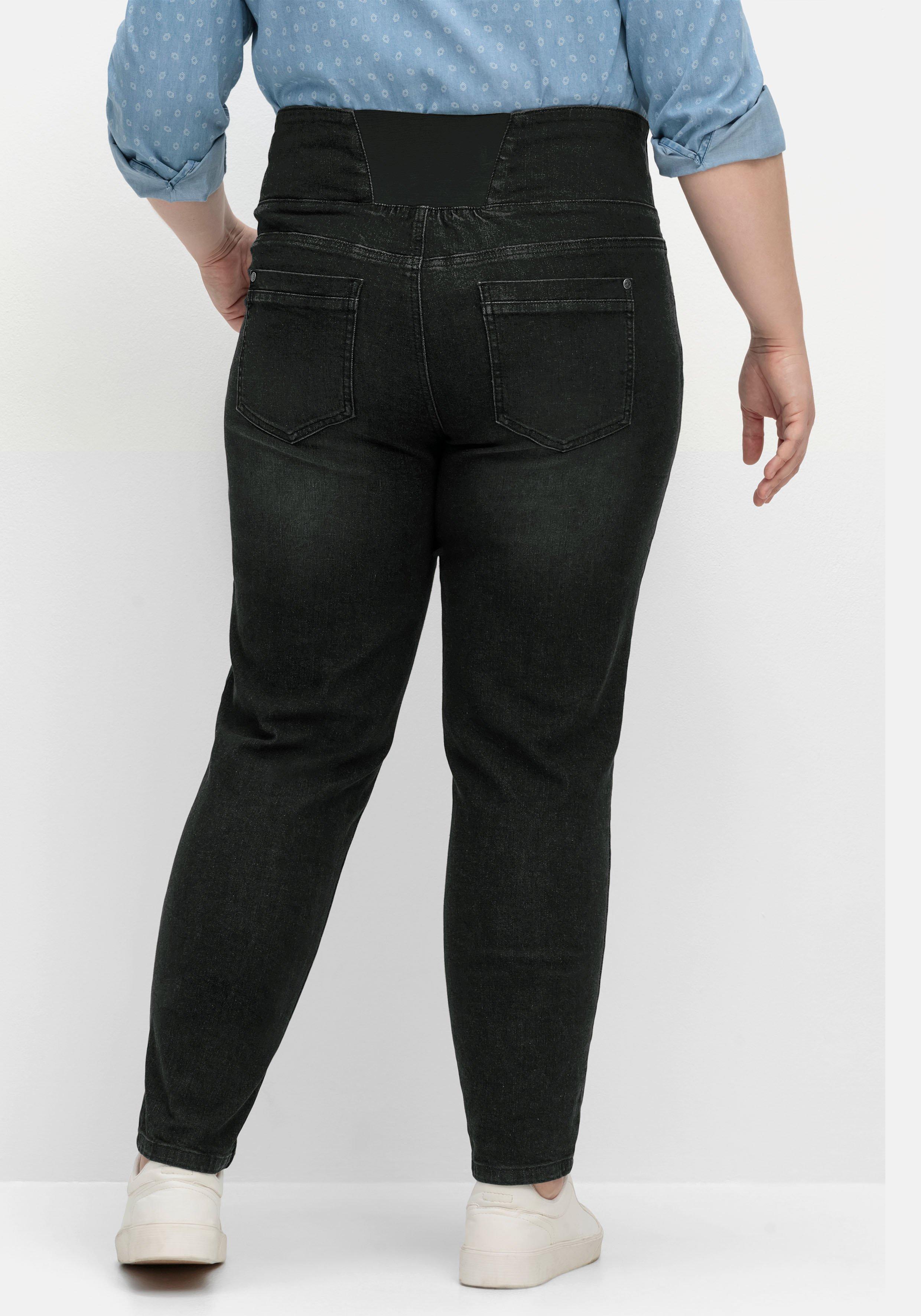 Schmale High-Waist-Jeans in Curvy-Schnitt ANNE