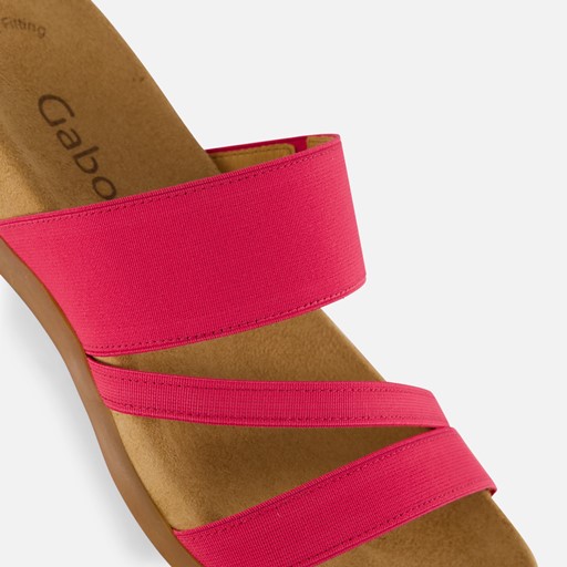 Gabor Sandalen roze Textiel