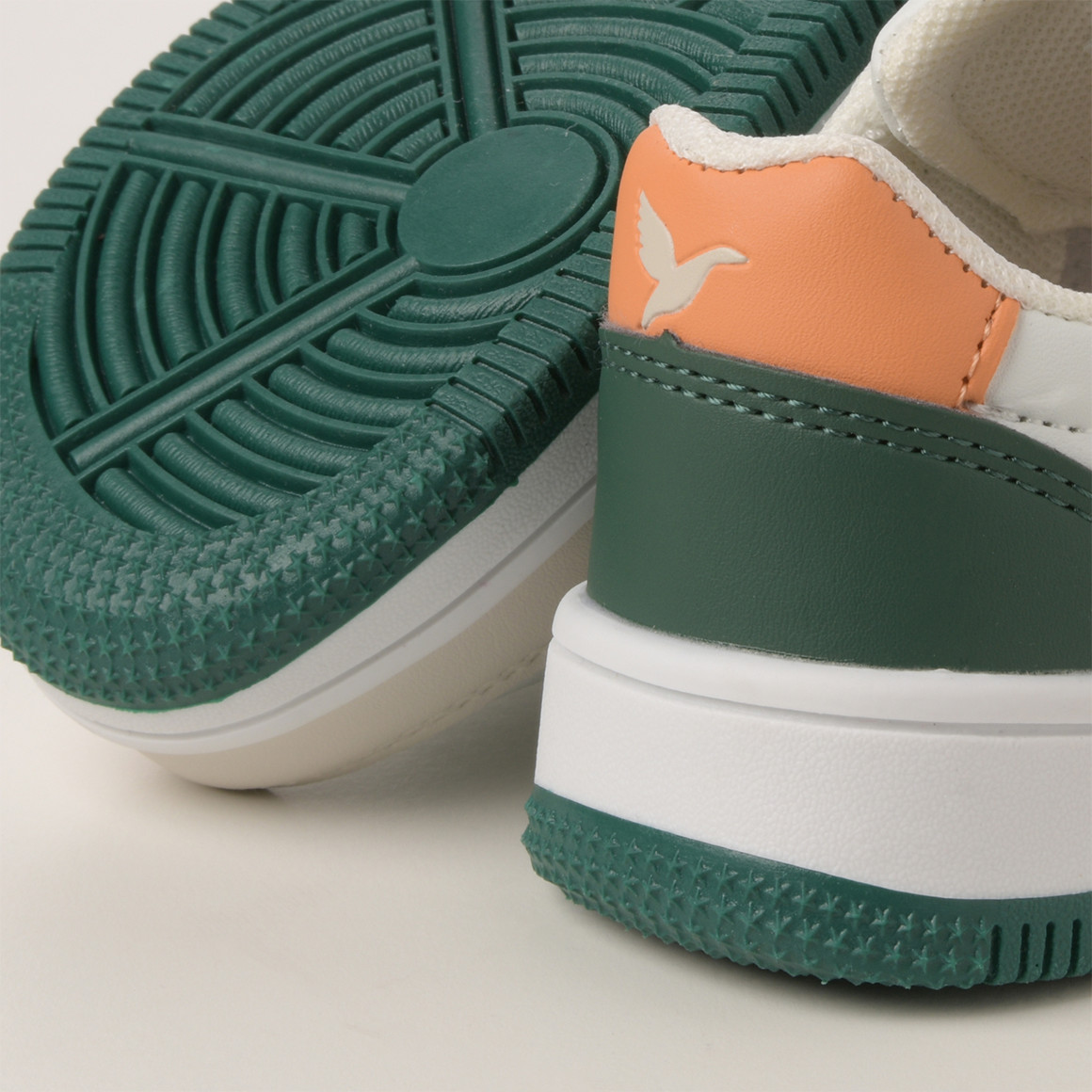 Jonas Nielsen Kinder Sneaker mit Klettverschluss dunkelgrün / weiss / hellgrün