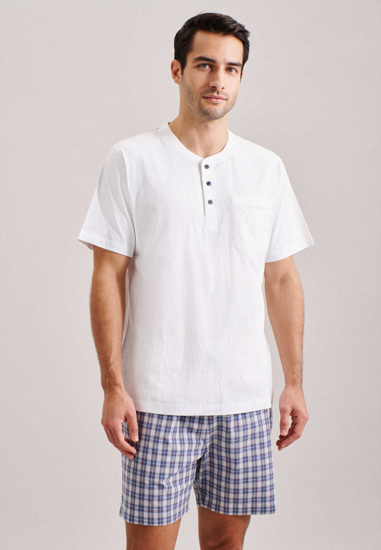 Seidensticker| Herren Pyjama Schwarze Rose