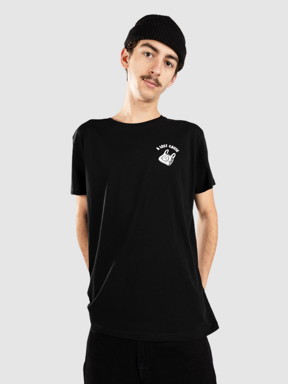 A Lost Cause F%#K Plastic T-Shirt black