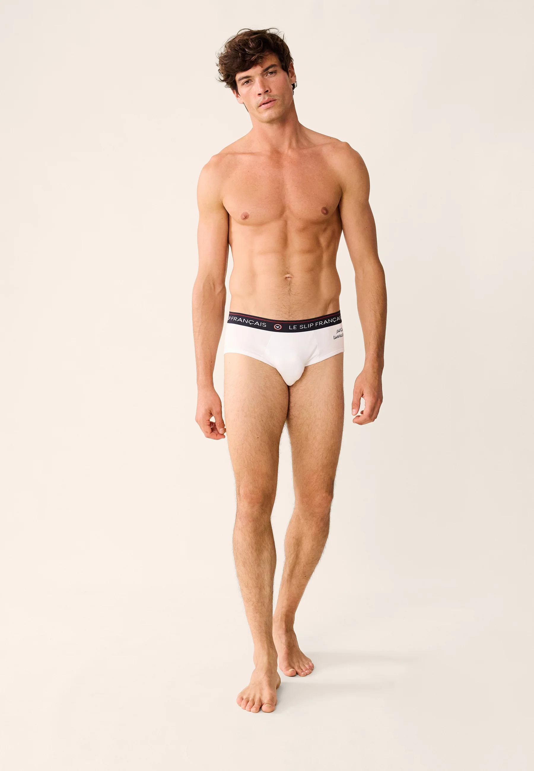 Slip en coton-Intrepide Blanc Porte Bonheur