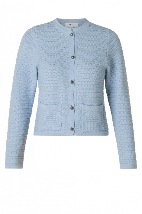 Ivy Beau blauwe dames vest