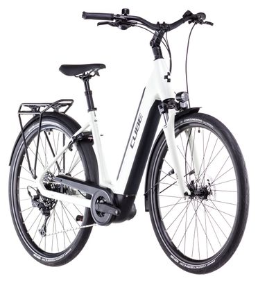 Vélo de Ville Électrique Cube Supreme Hybrid One 500 Easy Entry Shimano Cues 10V 500 Wh 700 mm Beige Desert Stone 2025