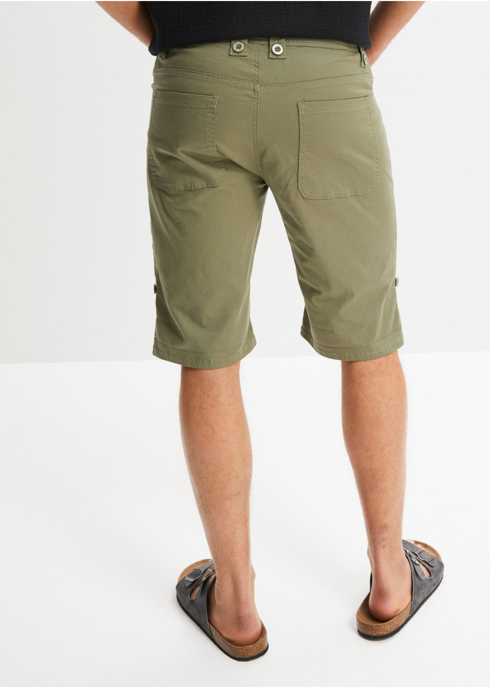 Bermuda extensible retroussable, Regular Fit