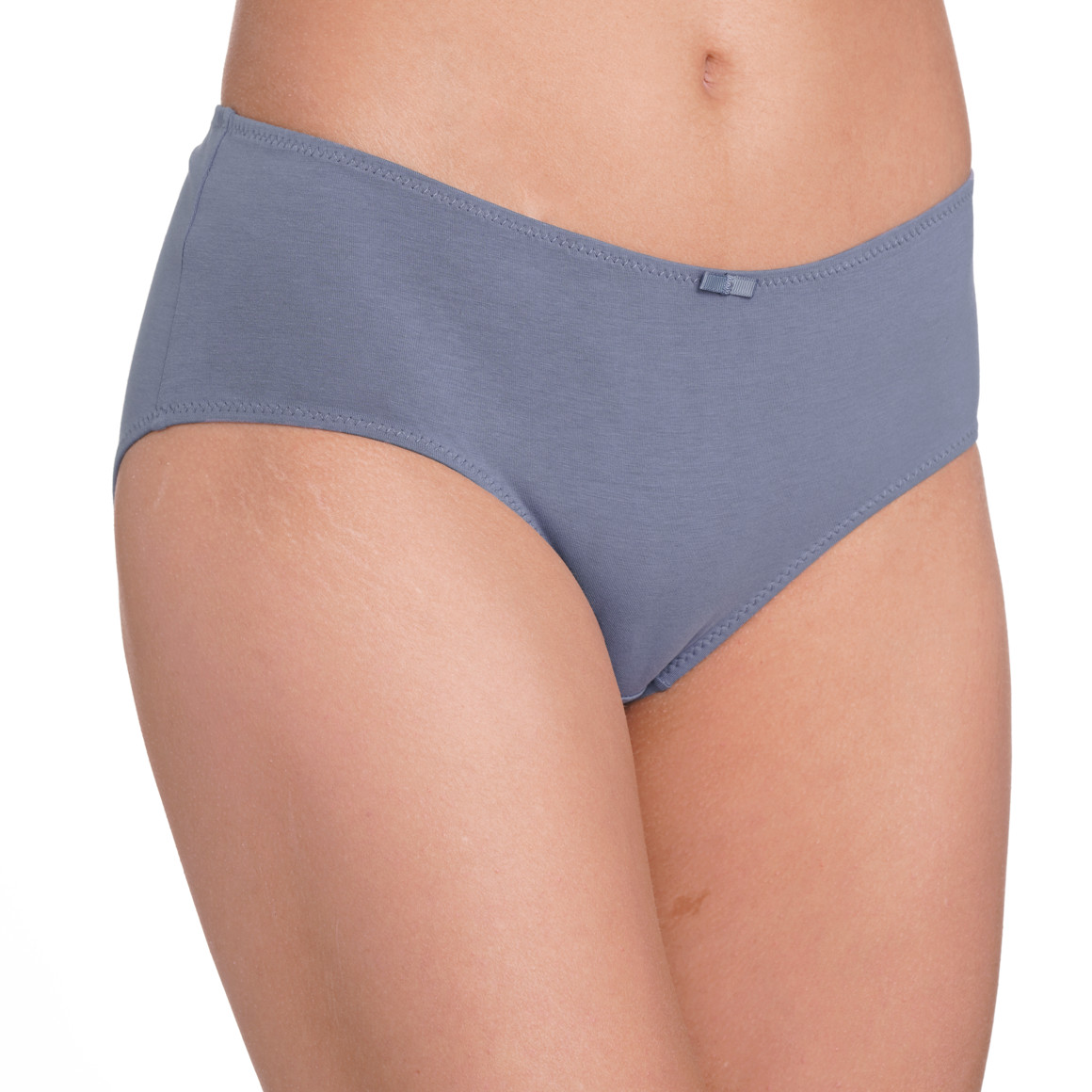 Gina Benotti 4 Damen Pantys aus Baumwolle schwarz / weiss / blau