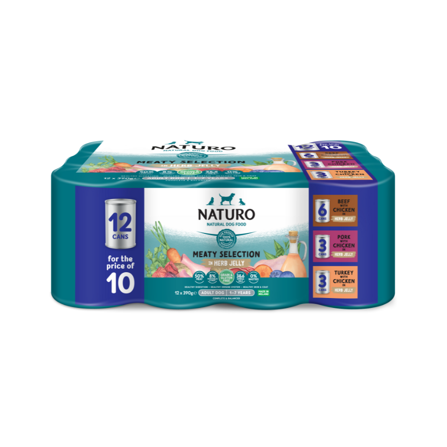 NATURO DOG TIN MULTIPACK C/GELAT 12x390