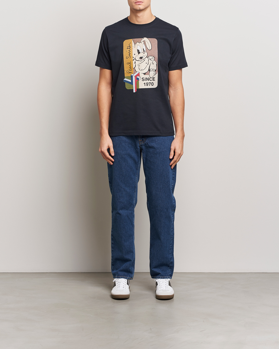 PS Paul Smith 70's Bunny Crew Neck T-Shirt Navy