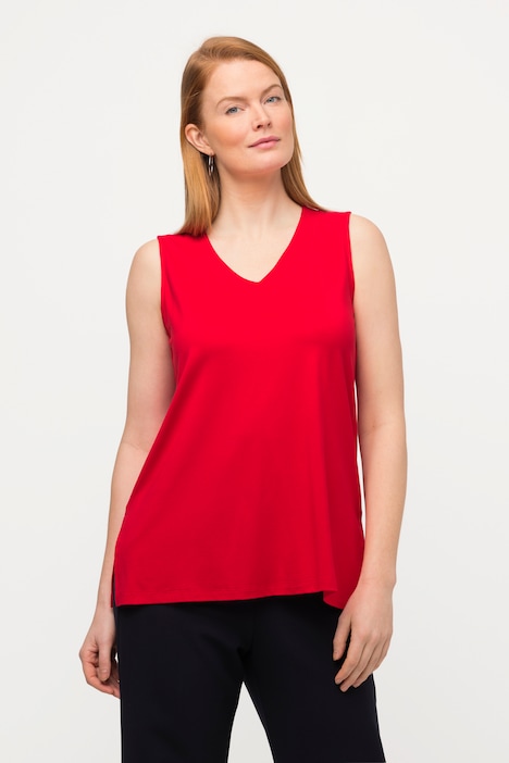 Top, Slim, V-Ausschnitt, ärmellos