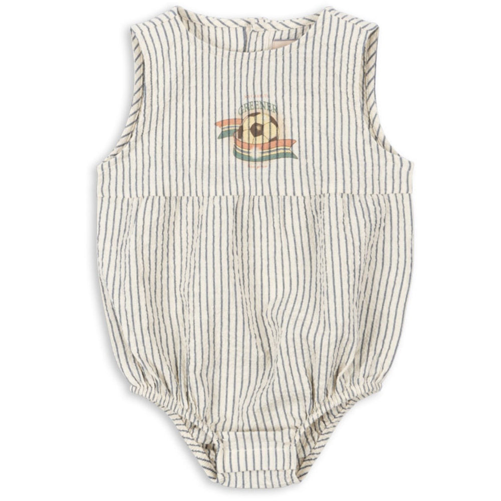 Køb Konges Sløjd Stripe Bluie Elliot Romper GOTS
