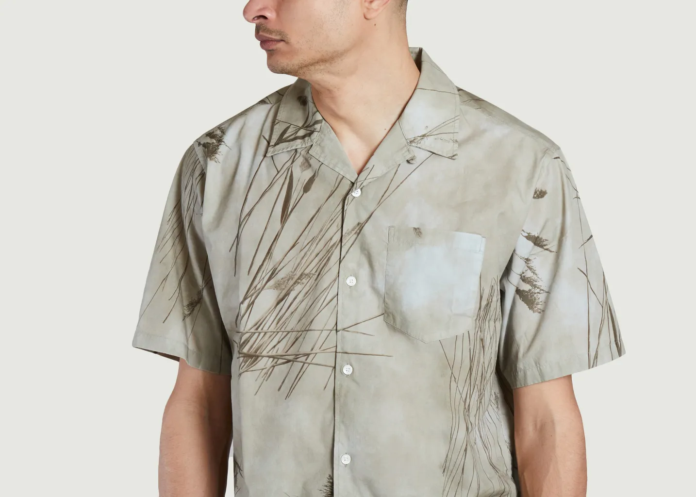 Chemisette imprimée en coton Carsten Norse Projects