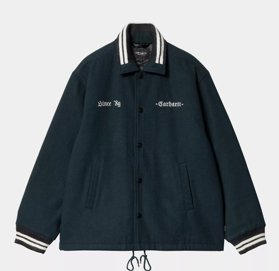 Carhartt WIP Wool Coach Jacket Deep Lagoon / Wax