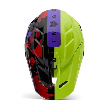 Casque cross Fox V3 THROTTLE 2025 - Jaune / Noir