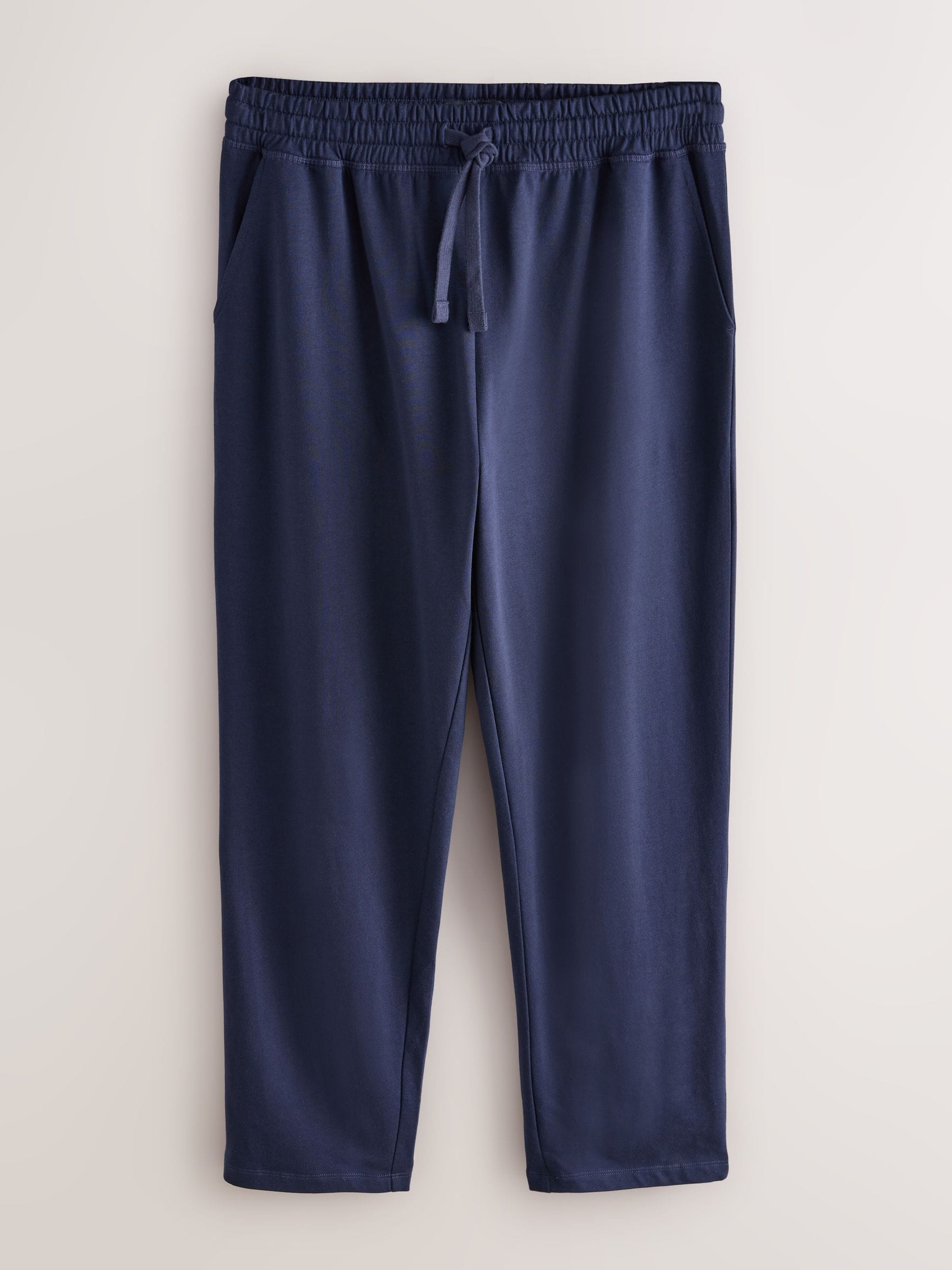 Zwart/marineblauw - Open zoom - Lichtgewicht 100% katoenen joggingbroeken verpakking van 2